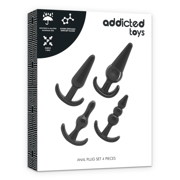 ADDICTED TOYS - ENSEMBLE 4 BOUCHONS ANAL-ADDICTED TOYS-sextoys-lingerie-bdsm-hygiène-sexshop