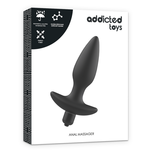 ADDICTED TOYS - MASSAGER PLUG ANAL AVEC VIBRATION NOIR-ADDICTED TOYS-sextoys-lingerie-bdsm-hygiène-sexshop