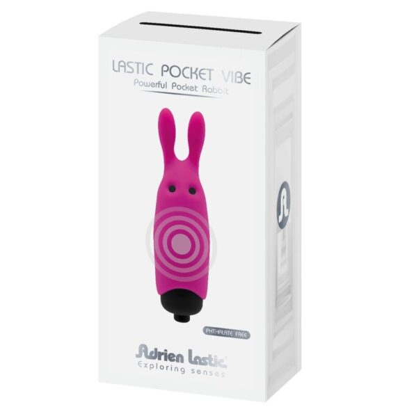 ADRIEN LASTIC - VIBRATEUR LAPIN ROSE LASTIC POCKET-ADRIEN LASTIC-sextoys-lingerie-bdsm-hygiène-sexshop