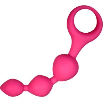 ALIVE - BALLES ANAL EN SILICONE ROSE TRIBALL 15 CM-ALIVE-sextoys-lingerie-bdsm-hygiène-sexshop