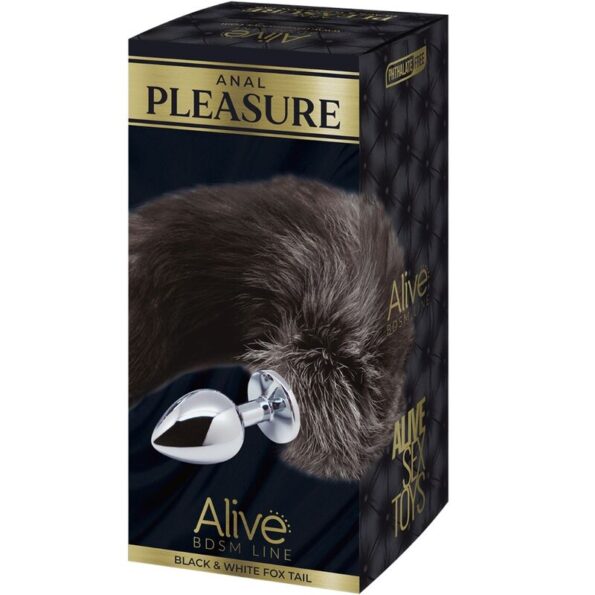 ALIVE - PLUG DE PLAISIR ANAL QUEUE DE RENARD EN MÉTAL TAILLE S-ALIVE-sextoys-lingerie-bdsm-hygiène-sexshop