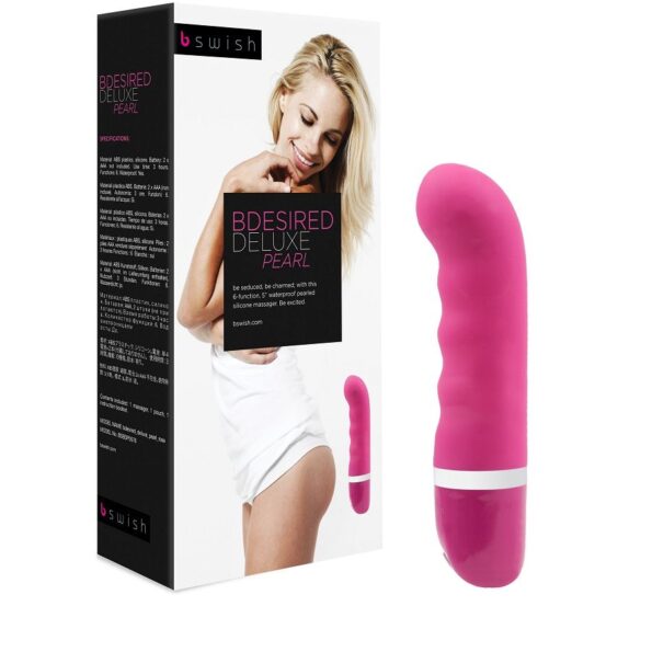 B SWISH - VIBRATEUR PERLE DELUXE BDESIRED ROSE-B SWISH-sextoys-lingerie-bdsm-hygiène-sexshop