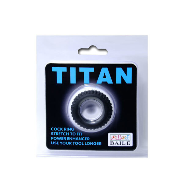 BAILE - COCKRING TITAN NOIR 1.9 CM-BAILE FOR HIM-sextoys-lingerie-bdsm-hygiène-sexshop