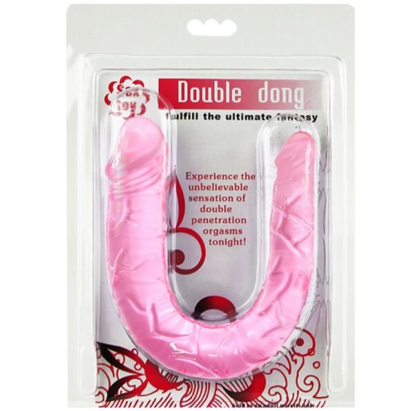 BAILE - DOUBLE DONG DOUBLE GODE ROSE-BAILE DILDOS-sextoys-lingerie-bdsm-hygiène-sexshop