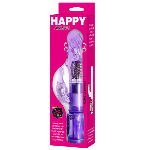 BAILE - MINI ROTATEUR AVEC LAPIN HAPPY ANGEL LILAS-BAILE ROTATIONS-sextoys-lingerie-bdsm-hygiène-sexshop