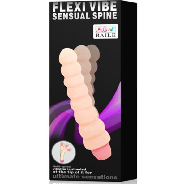 BAILE - VIBRATEUR FLEXIBLE FLEXI VIBE SENSUAL SPINE 19 CM-BAILE-sextoys-lingerie-bdsm-hygiène-sexshop