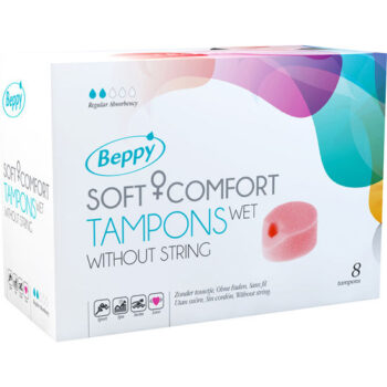 BEPPY - TAMPONS SOFT CONFORT HUMIDE 8 UNITÉS-BEPPY-sextoys-lingerie-bdsm-hygiène-sexshop