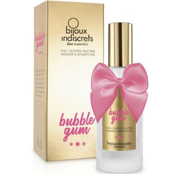BIJOUX - BUBBLE GUM GEL 2 EN 1 SILICONE GOMME FRAISE 100 ML-BIJOUX LOVE COSMETIQUES-sextoys-lingerie-bdsm-hygiène-sexshop