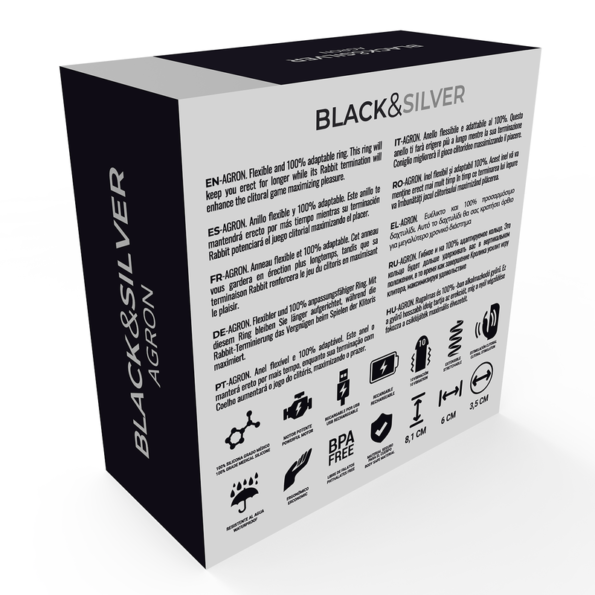 BLACK&SILVER- BAGUE AGRON 2.O-BLACK&SILVER-sextoys-lingerie-bdsm-hygiène-sexshop