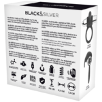 BLACK&SILVER – BAGUE RECHARGEABLE BURTON 10 MODES DE VIBRATION