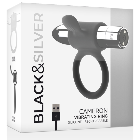 BLACK&SILVER - BAGUE RECHARGEABLE CAMERON ARGENT-BLACK&SILVER-sextoys-lingerie-bdsm-hygiène-sexshop