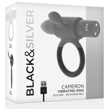 BLACK&SILVER - BAGUE RECHARGEABLE CAMERON NOIR-BLACK&SILVER-sextoys-lingerie-bdsm-hygiène-sexshop