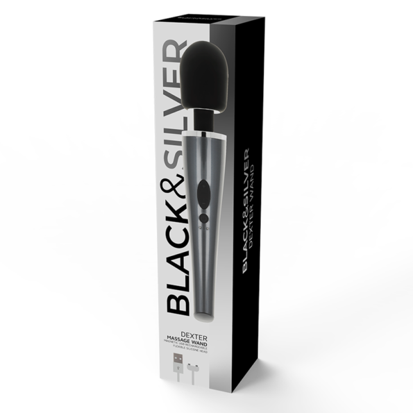 BLACK&SILVER - BAGUETTE DE MASSAGE DEXTER-BLACK&SILVER-sextoys-lingerie-bdsm-hygiène-sexshop