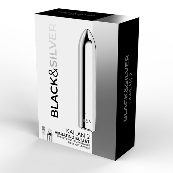 BLACK&SILVER - BALLE MAGNÉTIQUE VIBRANTE KAILAN 2 ARGENT-BLACK&SILVER-sextoys-lingerie-bdsm-hygiène-sexshop