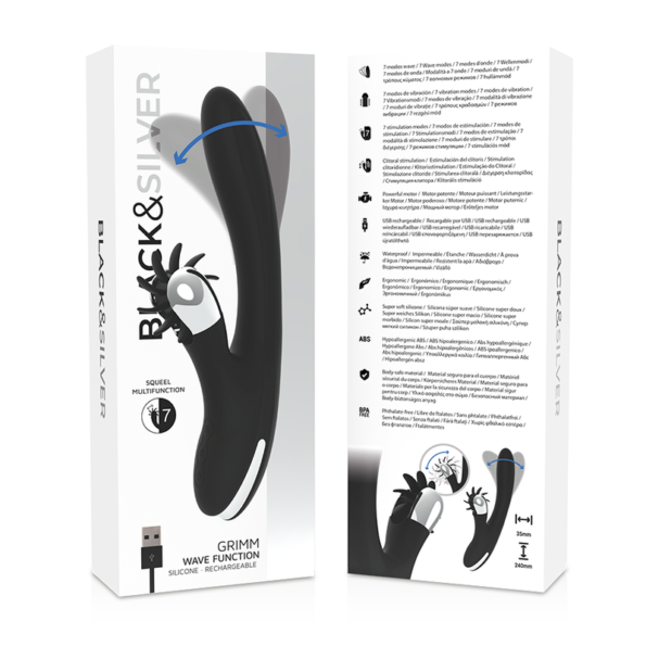 BLACK&SILVER - FONCTION VAGUE BUNNY GRIMM-BLACK&SILVER-sextoys-lingerie-bdsm-hygiène-sexshop