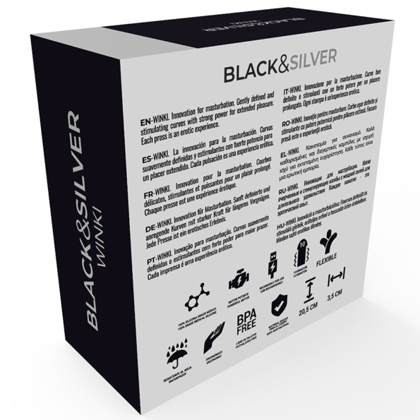 BLACK&SILVER - MASTURBATEUR WINKI-BLACK&SILVER-sextoys-lingerie-bdsm-hygiène-sexshop