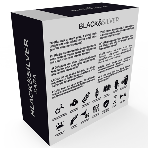BLACK&SILVER - STIMULATEUR À TÉLÉCOMMANDE ZARA AVEC CULOTTE GRATUITE-BLACK&SILVER-sextoys-lingerie-bdsm-hygiène-sexshop