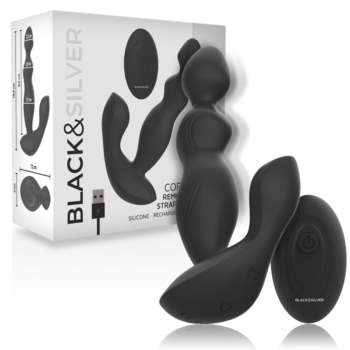 BLACK&SILVER - TÉLÉCOMMANDE EN SILICONE POUR PLUG ANAL CORA-BLACK&SILVER-sextoys-lingerie-bdsm-hygiène-sexshop