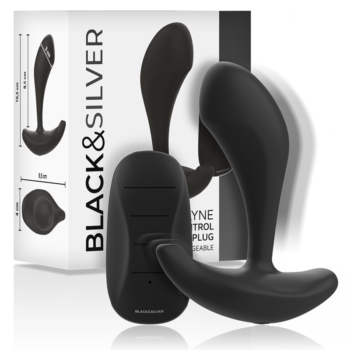 BLACK&SILVER - TÉLÉCOMMANDE EN SILICONE POUR PLUG ANAL DWAYNE-BLACK&SILVER-sextoys-lingerie-bdsm-hygiène-sexshop
