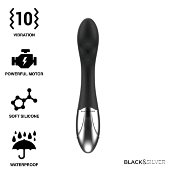 BLACK&SILVER - VIBE STIMULANTE KILIAN-BLACK&SILVER-sextoys-lingerie-bdsm-hygiène-sexshop