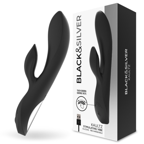 BLACK&SILVER - VIBRATEUR KAULTZ TOUCH CONTROL-BLACK&SILVER-sextoys-lingerie-bdsm-hygiène-sexshop