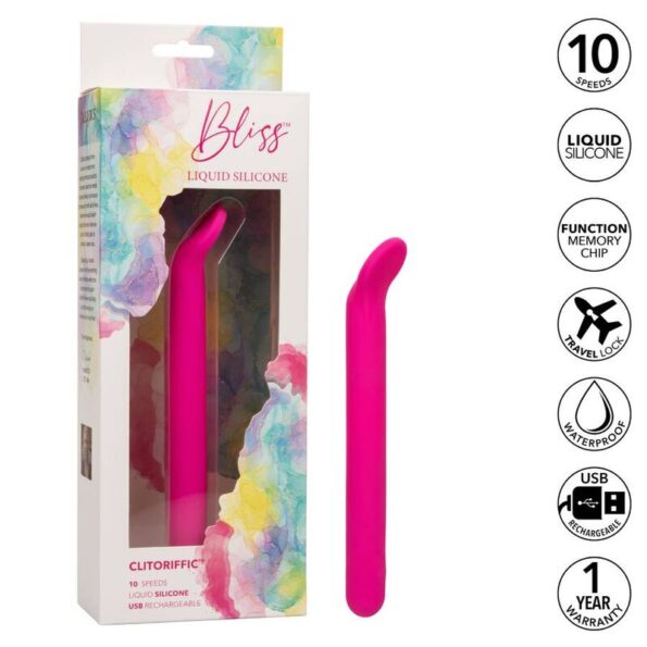 CALIFORNIA EXOTICS - BLISS CLITORIFFIQUE ROSE-CALIFORNIA EXOTICS-sextoys-lingerie-bdsm-hygiène-sexshop