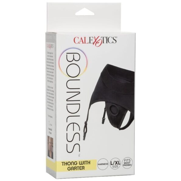 CALIFORNIA EXOTICS - BOUNDLESS STRING AVEC JARRETIÈRE S/M-CALIFORNIA EXOTICS-sextoys-lingerie-bdsm-hygiène-sexshop