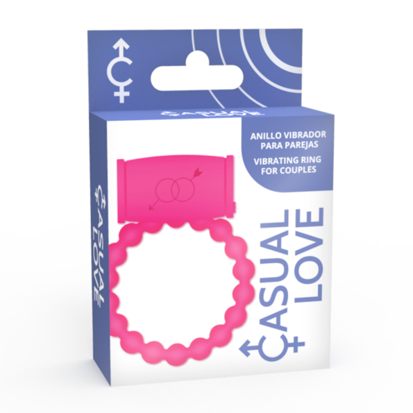 CASUAL LOVE - BAGUE VIBRATRICE 25 ROSE-CASUAL LOVE-sextoys-lingerie-bdsm-hygiène-sexshop