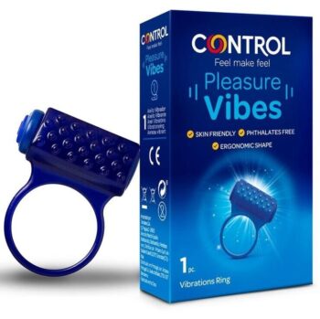 CONTROL - ANNEAU VIBRANT PLEASURE VIBES-CONTROL TOYS-sextoys-lingerie-bdsm-hygiène-sexshop
