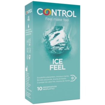 CONTROL - EFFET ICE FEEL COOL 10 UNITÉS-CONTROL CONDOMS-sextoys-lingerie-bdsm-hygiène-sexshop