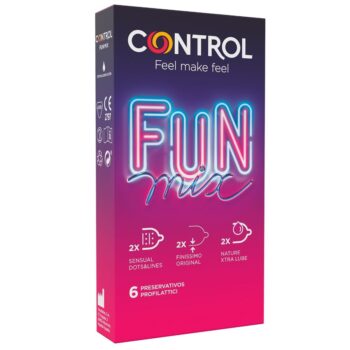 CONTROL - FEEL FUN MIX 6 UDS-CONTROL CONDOMS-sextoys-lingerie-bdsm-hygiène-sexshop