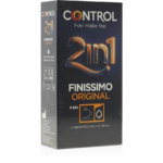 CONTROL - FINISIMO DUO + LUBRIFIANT 6 UNITÉS-CONTROL CONDOMS-sextoys-lingerie-bdsm-hygiène-sexshop