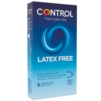 CONTROL - FREE SIN LATEX CONDOMS 5 UNITS-CONTROL CONDOMS-sextoys-lingerie-bdsm-hygiène-sexshop