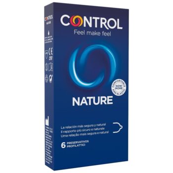 CONTROL - PRÉSERVATIFS ADAPTA NATURE 6 UNITÉS-CONTROL CONDOMS-sextoys-lingerie-bdsm-hygiène-sexshop