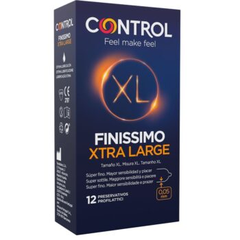 CONTROL - PRÉSERVATIFS FINISSIMO XL 12 UNITÉS-CONTROL CONDOMS-sextoys-lingerie-bdsm-hygiène-sexshop