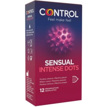 CONTROL - PRÉSERVATIFS SPIKE À POINTES CONIQUES 12 UNITÉS-CONTROL CONDOMS-sextoys-lingerie-bdsm-hygiène-sexshop