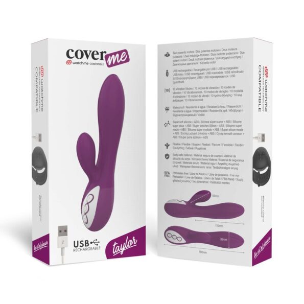COVERME - VIBRATEUR TAYLOR COMPATIBLE AVEC LA TECHNOLOGIE SANS FIL WATCHME-COVERME-sextoys-lingerie-bdsm-hygiène-sexshop