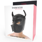 DARKNESS – MASQUE POUR CHIEN EN NÉOPRÈNE AVEC MUSEAU AMOVIBLE L