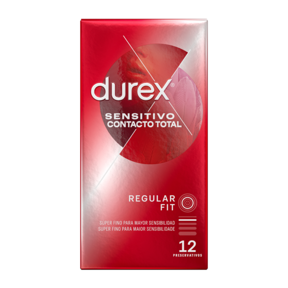 DUREX - CONTACT SENSIBLE TOTAL 12 UNITÉS-DUREX CONDOMS-sextoys-lingerie-bdsm-hygiène-sexshop