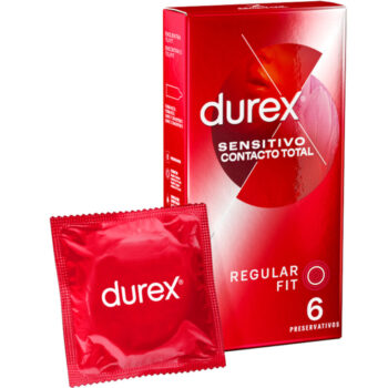 DUREX - CONTACT SENSIBLE TOTAL 6 UNITÉS-DUREX CONDOMS-sextoys-lingerie-bdsm-hygiène-sexshop