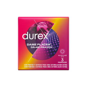 DUREX - DAME PLACER 3 UNITÉS-DUREX CONDOMS-sextoys-lingerie-bdsm-hygiène-sexshop