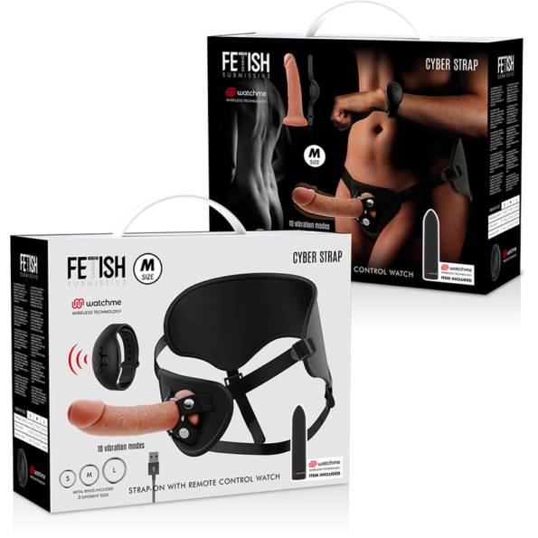 FETISH SUBMISSIVE CYBER STRAP - HARNAIS AVEC GODE ET TÉLÉCOMMANDE BULLET TECHNOLOGIE WATCHME M-FETISH SUBMISSIVE-sextoys-lingerie-bdsm-hygiène-sexshop