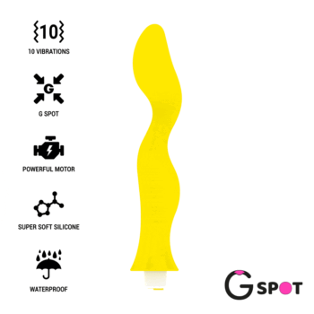 G-SPOT - GAVYN G-SPOT VIBRATEUR JAUNE-G-SPOT-sextoys-lingerie-bdsm-hygiène-sexshop