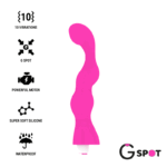 G-SPOT -  GEORGE G-SPOT VIBRATEUR GOMME ROSE-G-SPOT-sextoys-lingerie-bdsm-hygiène-sexshop