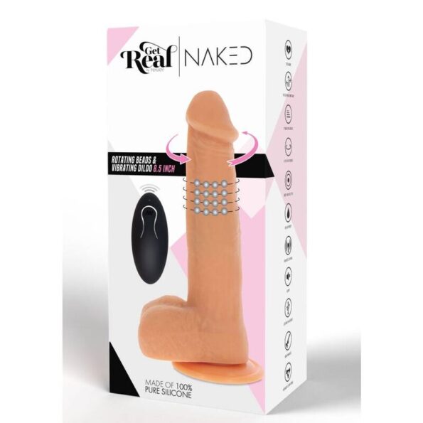 GET REAL - PEAU DE GODE VIBRANT  BILLES ROTATIVES-GET REAL-sextoys-lingerie-bdsm-hygiène-sexshop