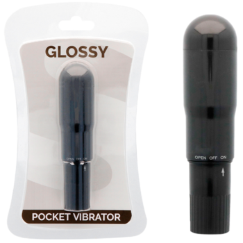 GLOSSY - VIBRATEUR DE POCHE NOIR-GLOSSY-sextoys-lingerie-bdsm-hygiène-sexshop