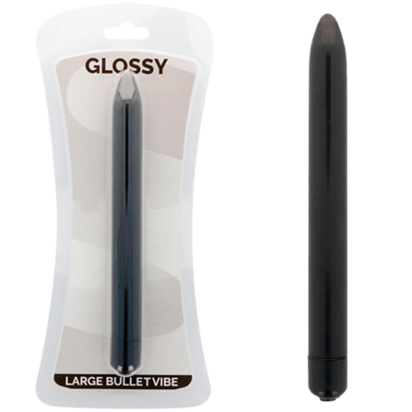 GLOSSY - VIBRATEUR SLIM NOIR-GLOSSY-sextoys-lingerie-bdsm-hygiène-sexshop