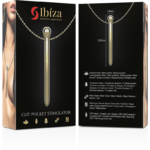 IBIZA – STIMULATEUR DE POCHE CLITO COLLIER CHARGEUR USB 12 MODES DE VIBRATION DORÉ 12