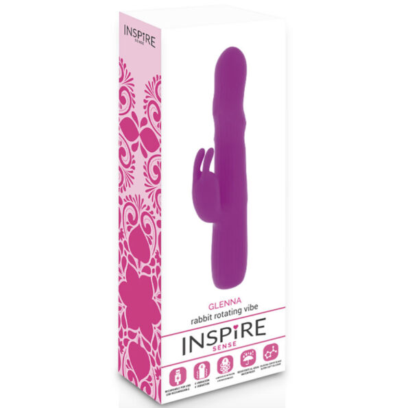 INSPIRE SENSE - GLENNA VIBRATOR RABBIT PURPLE-INSPIRE-sextoys-lingerie-bdsm-hygiène-sexshop