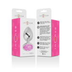 INTENSE – PLUG ANAL EN MÉTAL ALUMINIUM AVEC CRISTAL ROSE TAILLE S